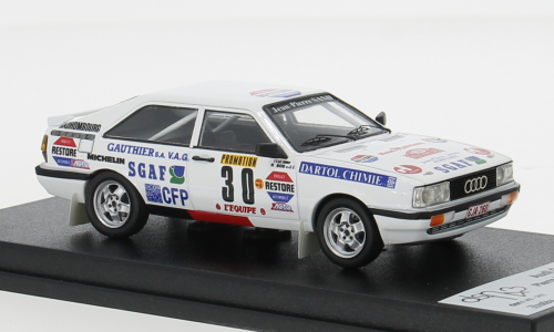 AUDI quattro №30 Rally Monte Carlo P.Bos-J.C.Leuvrey(1987), white