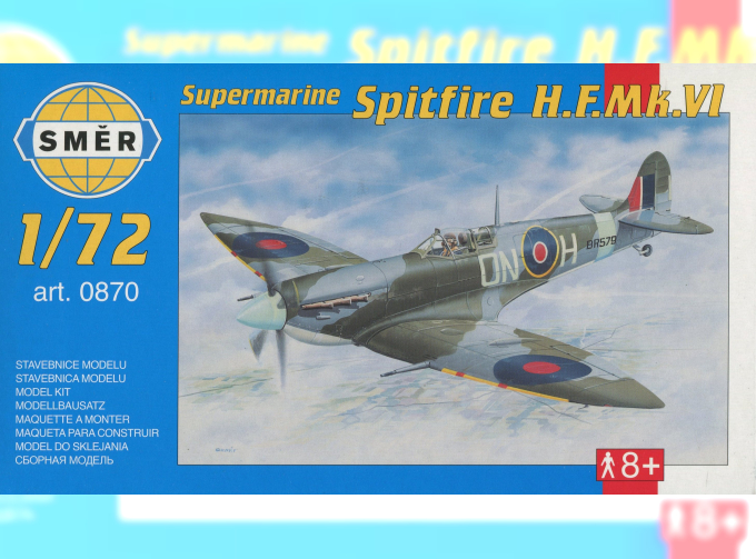 Сборная модель Самолёт Supermarine Spitfire H.F.MK.VI