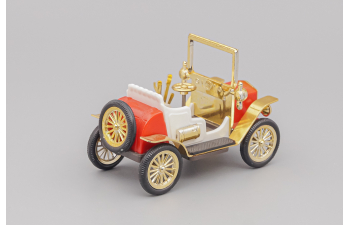 Машинка старинная, красный / белый