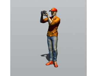 Фигурка Папараци 5, окрашенная