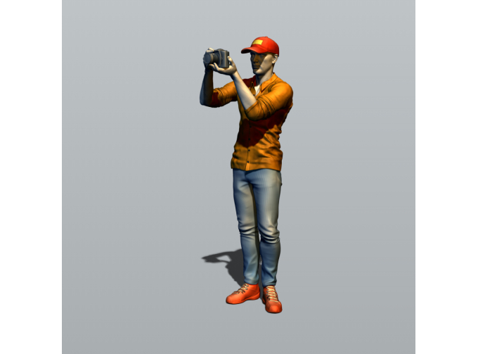 Фигурка Папараци 5, окрашенная