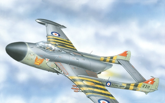 Сборная модель Британский палубный истребитель-перехватчик De Havilland Sea Venom