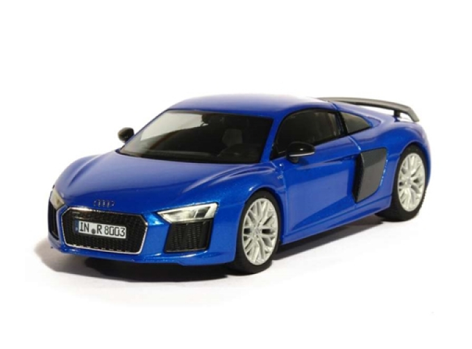 AUDI R8 V10 plus (2015), blue