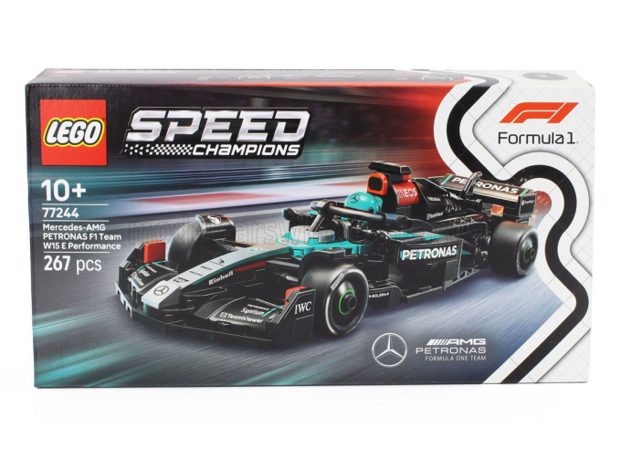 MERCEDES GP Lego Speed Champion - F1 W15 Eq Performance Team Amg Petronas Motorsport Season 2024 - 267 Pezzi - 267 Pcs, Black Silver Green
