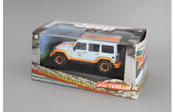 JEEP Wrangler 4х4 Unlimited "Gulf Oil" 5-dr Hard Top (2015), light blue with orange