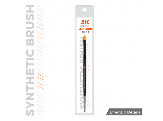 Синтетическая кисть - Фундук 2 / AK SYNTHETIC BRUSH – FILBERT 2