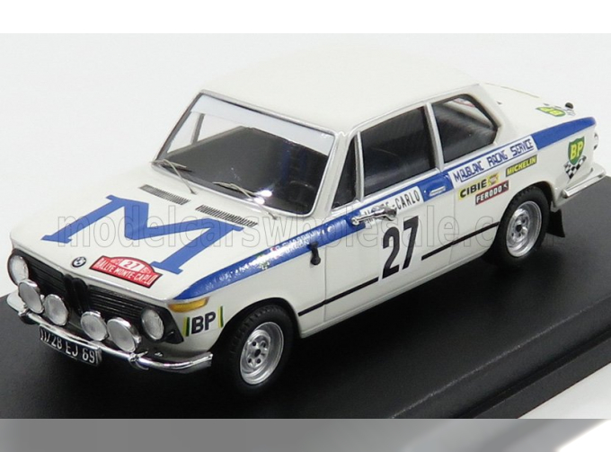 BMW 2002ti №27 Rally Montecarlo (1973) G.chasseuil - C.baron, White Blue