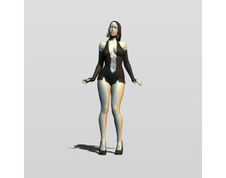 Фигура Красотка, окрашенная