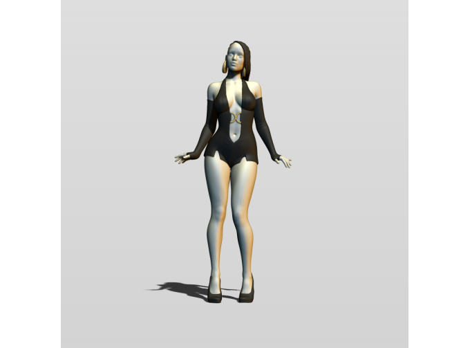 Фигура Красотка, окрашенная