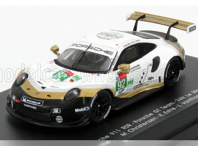 PORSCHE 911 991 Rsr Team Porsche Gt N92 24h Le Mans (2019) M.Christensen - K.Estre - L.Vanthoor, White