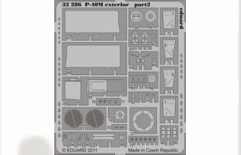 Фототравление для P-40M exterior
