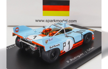 PORSCHE 908/3 Spider Team Gulf N1 2nd 1000km Nurburgring (1971) P.Rodriguez - J.Siffert, Light Blue Orange