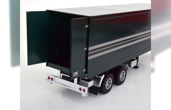 SEMI-TRAILER, dark green-metallic silver golden