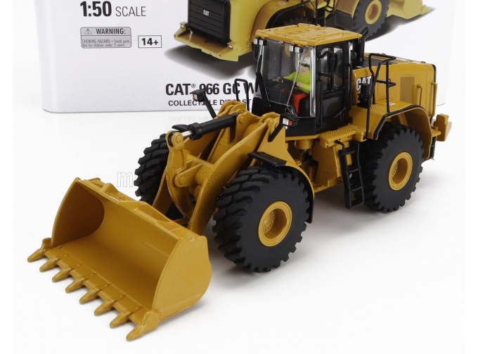 CATERPILLAR Cat966gc Ruspa Gommata - Scraper Tractor Wheel Loader, Yellow Black