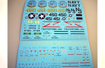 Декаль F-14A Tomcat VF-124 Fightertown