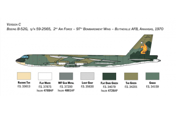 Сборная модель Самолет B-52G Stratofortress