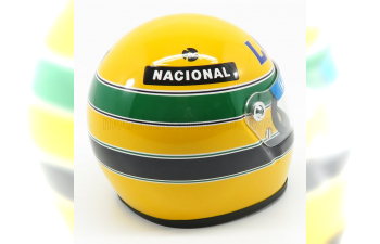 BELL HELMET F1 Casco Helmet Team Lotus Honda (1987) Ayrton Senna, Yellow Green