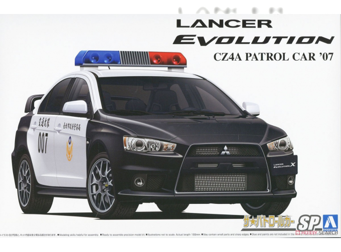 Сборная модель Mitsubishi Lancer Evolution X 07 Taipei City Police