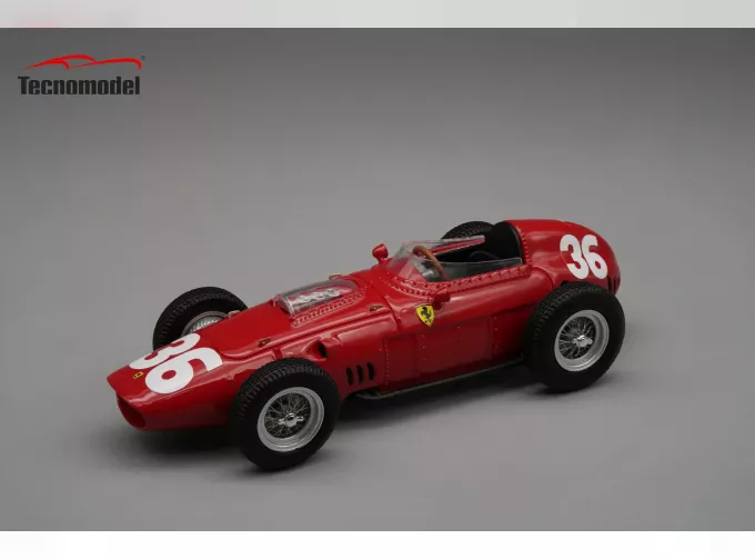 FERRARI F1 Dino 246/256 Team Scuderia Ferrari №36 Monaco Gp (1960) Philip Hill , Red