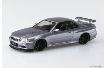 Сборная модель Nissan Skyline GT-R -R34 Custom Wheel (Athlete Silver)