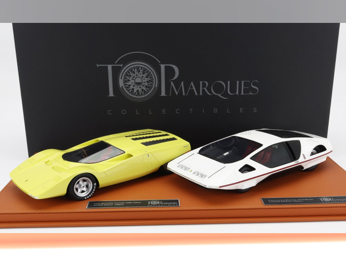 FERRARI Pininfarina Set - Modulo 1970 + 512s Speciale (1969), White Yellow