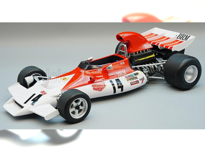 BRM F1 160b №14 British Gp (1972) Jackie Olivier, White Red