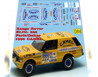 Набор декалей LAND ROVER Range Rover Camel rally Dakar 1990