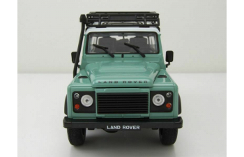 Land Rover Defender Off Road с верхним багажником, зеленый с белым