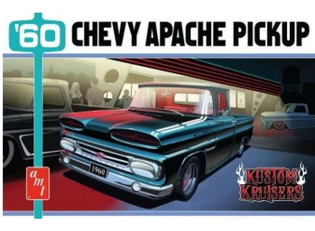 Сборная модель Chevrolet Apache Pickup Street Machine, plastic modelkit 1960