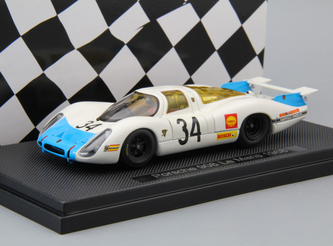 PORSCHE 908 Le Mans #34 (1968), white / blue