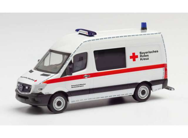 MERCEDES-BENZ Sprinter *BRK MÃ¼nchen / Katastrophenschutz*, white / red