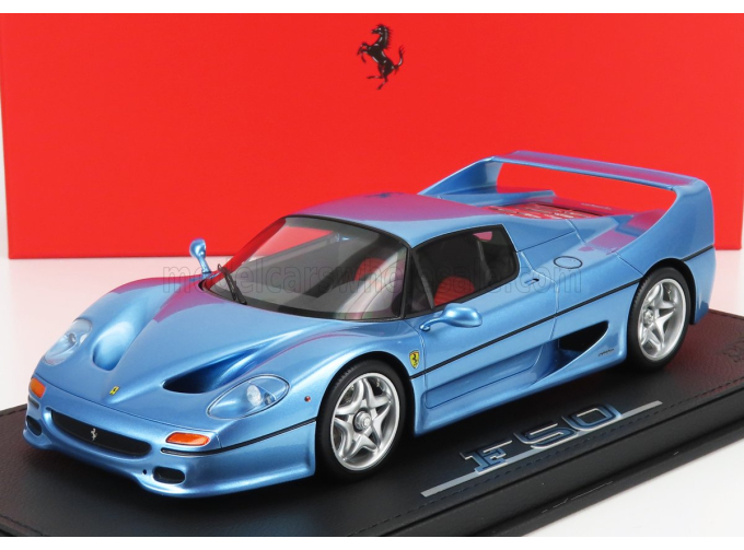 FERRARI F50 Coupe (1995) - Con Vetrina - With Showcase, Azzurro California - Light Blue Met