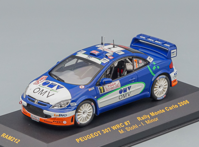 PEUGEOT 307 WRC 7 M.Stohl-I.Minor Rally Monte Carlo 2006, blue