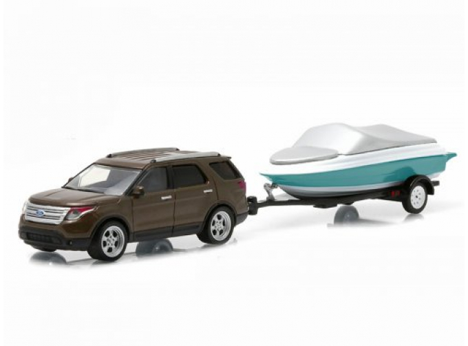 FORD Explorer and Boat Trailer (2014), brown