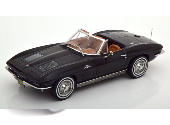 CHEVROLET Corvette C2 Sting Ray Convertible (1963), black brown