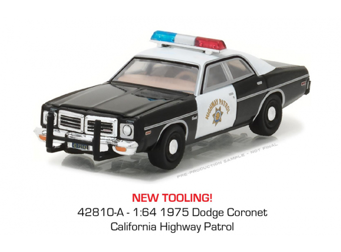 DODGE Coronet "California Highway Patrol" (1975), black / white