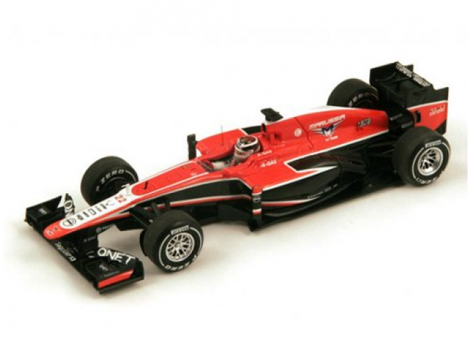 MARUSSIA F1 Team Marussia Cosworth MR02 Jules Bianchi (2013), red