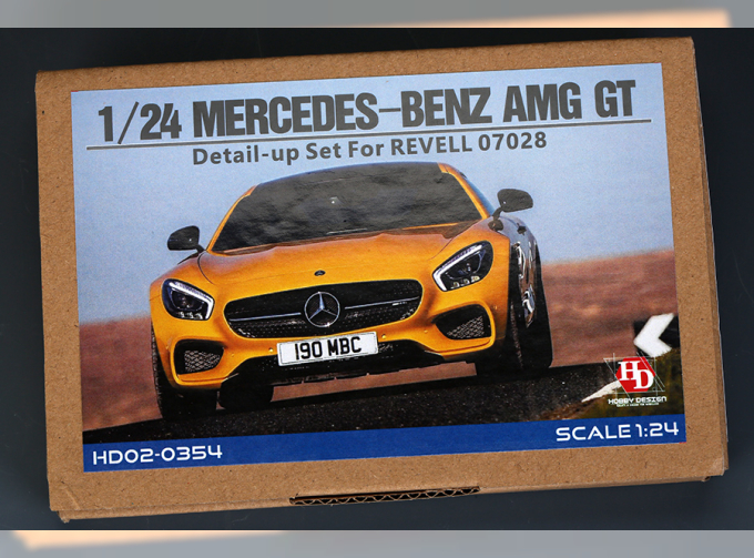 Набор для доработки Mercedes-Benz AMG GT Detail-UP Set для моделей R 07028 （PE+Resin+Metal Logo）