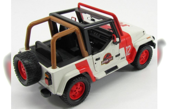 JEEP Wrangler Rubicon Open - Jurassic World Movie 2015, White Red