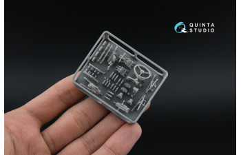 3D Декаль интерьера кабины КрАЗ-255Б (Roden) (с 3D-печатными деталями)