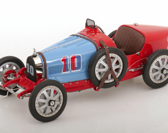 BUGATTI T35 Grand Prix №10 Nation Colour Project Chile, red/ light blue