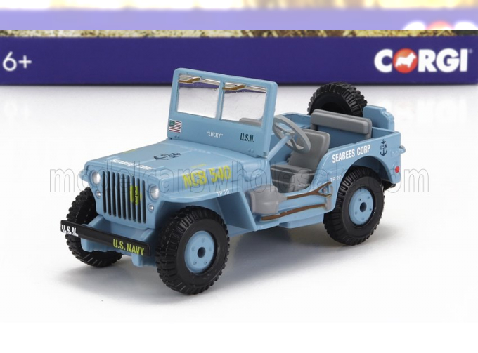 JEEP Willys Seabees Corp Military (1945) - Cm. 7.0, Light Blue