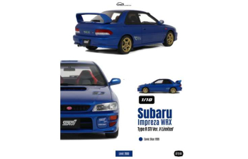 SUBARU Impreza WRX Type R STI Ver. V Limited *Resin series* (1999), sonic blue