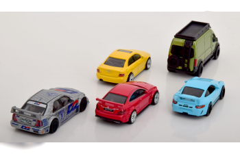 GERMAN CAR SET Audi S4, Porsche 911 GT3 RS Mercedes C63 AMG C-Class DTM Sprinter in Container packaging