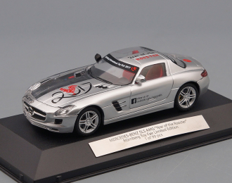 MERCEDES-BENZ SLS AMG "Year of the Rooster" Nurnberg Toy Fair 2017, silver / transparent