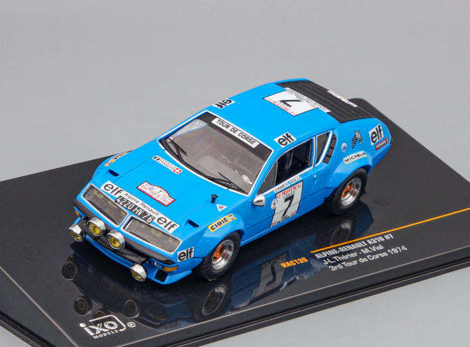 ALPINE-RENAULT A310 #7 J-L.Thérier-M.Vial 3 место Tour de Corse 1974, blue