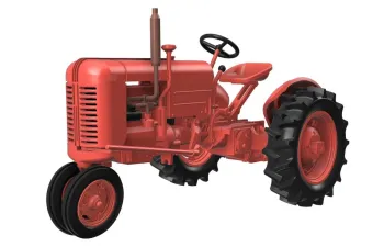 Сборная модель US Army Case VAI & VAC tractor w/ Le Tourneau compaction roller