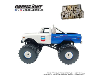 CHEVROLET K-10 Monster Truck, Chevron 150th Anniversary *Kings of Crunch Series 6* (1972), blue/white