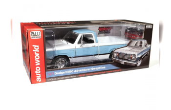 DODGE D100 Adventurer Sweptline Pick-up (1977), light blue/white