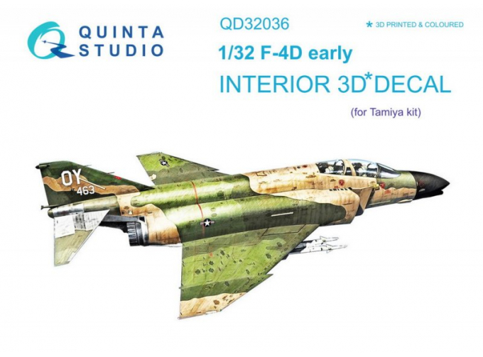 Декаль интерьера кабины F-4D (Tamiya)